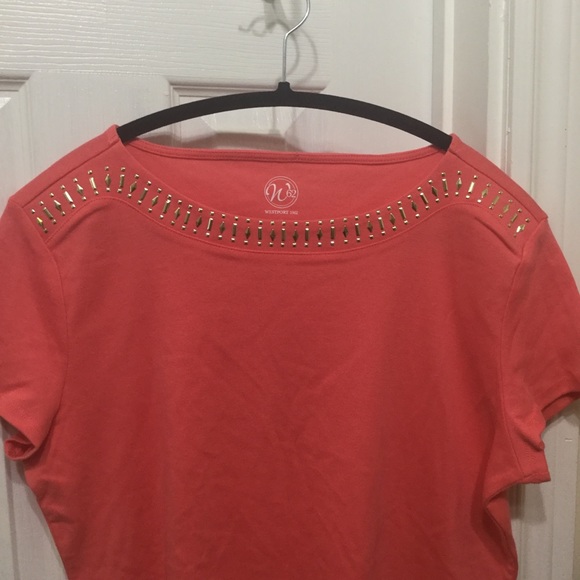 Westport 62 coral studded top - Picture 2 of 3
